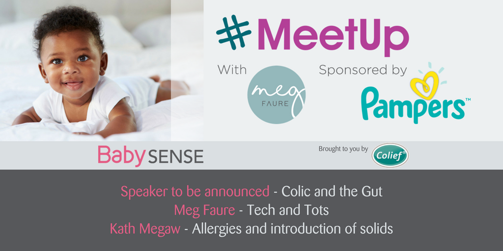 BabyMeetup's tweet image. This year in the #BabySense Session by #Colief you will hear topics on #Colic &amp;amp; gut, #Techandtots, #Allergies and Introducing #Solids!
2 weeks to go #Gauteng!!!
Ticket Sales: #MeetUp with #MegFaure: buff.ly/2Nh8IqH

#meetup #babymeetup #babyshow #thebabyshow