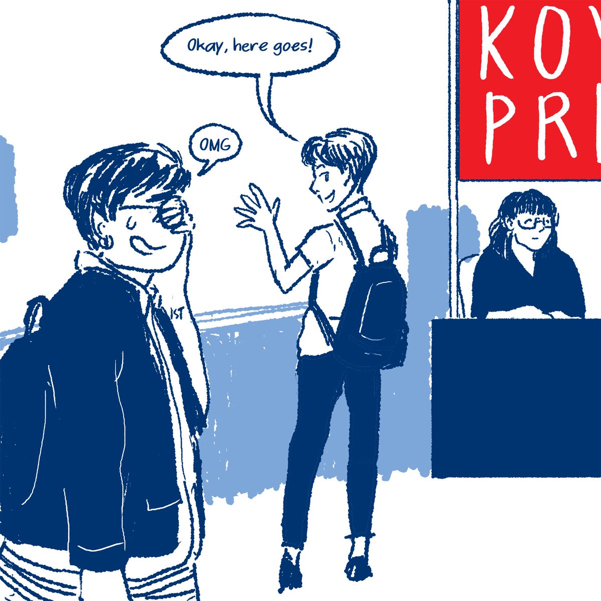 kimikotobimatsu's tweet photo. tb to #TCAF2018, when we fangir--er, talked to @AnnieKoyama who graciously listened to us talk about our #comic and gave us neat #advice!
#ohmmergod #womenincomics #torontocomics https://t.co/6LOpTiaols