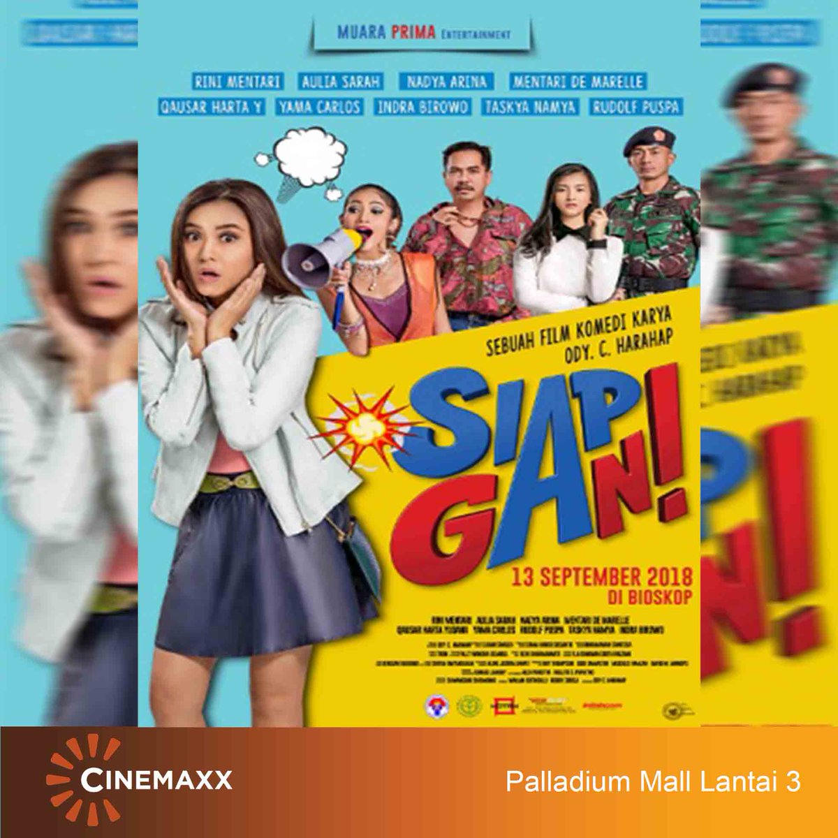 SIAP GAN!

Jadwal tayang di #CinemaxxPalladiumMall
Senin, 17 September 2018

13.10 | 17.40

HTM: Rp. 30.000
#palladiummall