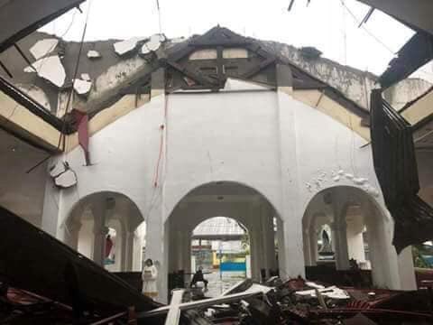 csukomyu's tweet photo. #KomyUnityReport | Kris Ann Pimentero | The newly renovated St. Isidore Church in Lasam was destroyed by #TyphoonOmpong
#BangonCagayan #HelpRebuildLove https://t.co/39AIM4fJ6s