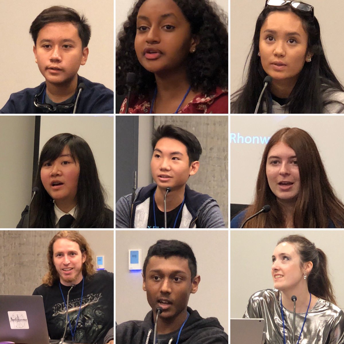 mrzphd's tweet photo. Stills of each of our panelists from #RenCon2018 today. https://t.co/WXJdT7lJU9 #AI #edtechchat @Rhonwyn_F @NCCE_EdTech #ShowcaseSchool #MVPBuzz #MIEExpert #iste https://t.co/FypN89lu5R