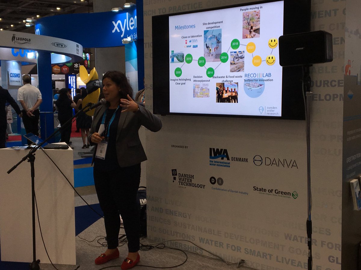Marinette Hagman <a href="/NSVA_AB/">NSVA</a> <a href="/swrab/">SwedenWaterResearch</a> describes the process of creating, and building the new area H+ with source separation system. #WorldWaterCongress