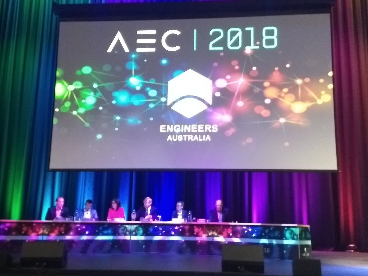 ClickChargeCrew's tweet photo. @anucecs's very own @profElanor is killing it alongside a fantastic panel ft. @M_Michalewicz from @Complexica_AI, @timchapman_ from @ArupGroup, @ecroft from @monashengineers, and Euan Lindsay from @CSU_Engineering at #AusEngCon2018!!! Thank you @EngAustralia for organising :D https://t.co/Q4Rtx5XtPT