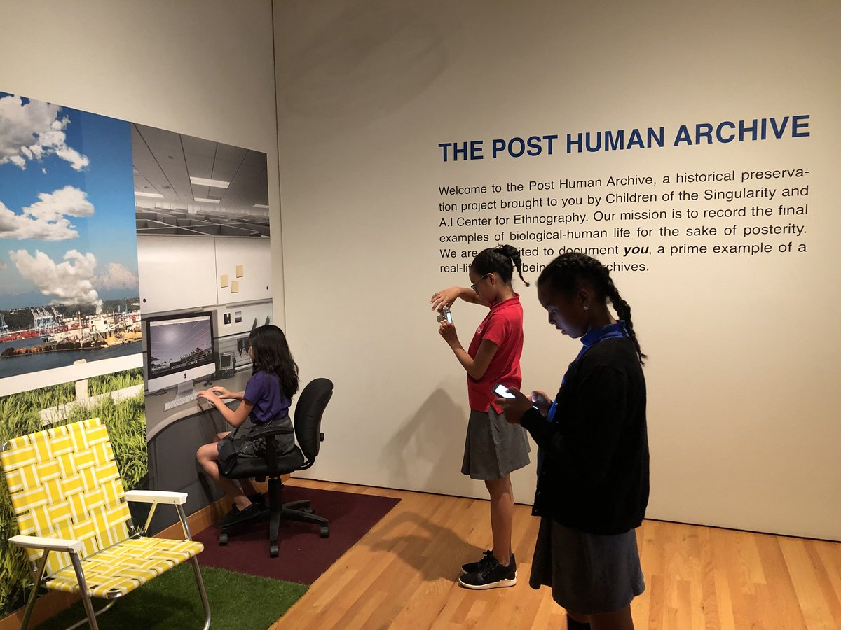 mrzphd's tweet photo. Museum of Pop Culture and Seattle Art Museum references of #DoubleExposure at our #RenCon2018 panel today on #AI. #PostHumanArchive. @RentonComicon @Marvel @DCComics #comicon #artsed #ethics https://t.co/af5cUxyLW9