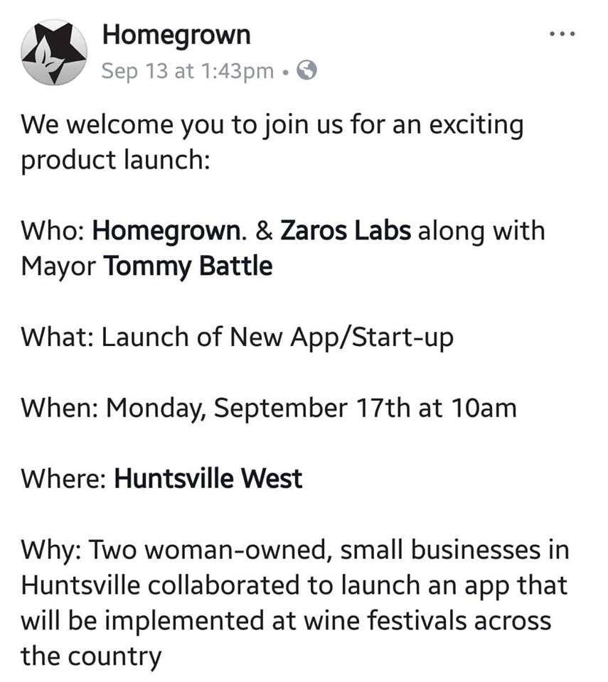 WWCodeHSV's tweet image. Congratulations on the launch of a new app! Huge #ApplaudHer shoutout to two woman-owned small businesses @zaroslabs @HomegrownHsv #WWCodeHSV