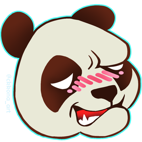 ckkona_art's tweet photo. It's finally live! The new tier-3 subscription emote for @ThirstyGamesTV on Twitch! A Trashed Brown Panda. 🤪🐼 #panda #trashedpanda #twitchstreamer #myart #commission https://t.co/JMEMOJwOCa