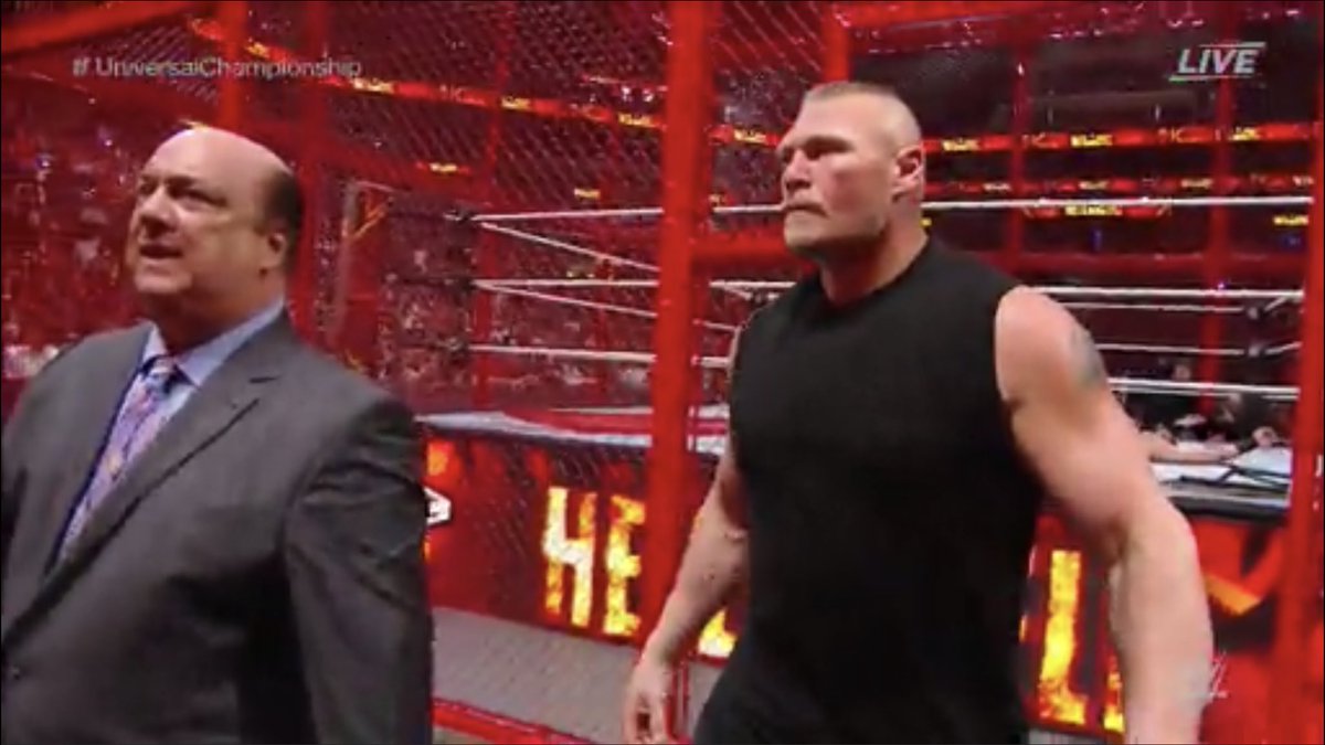 wrestlelab's tweet photo. Brock Lesnar left absolute carnage at #WWEHellInTheCell #WWENetwork https://t.co/j1Cu61mwNS