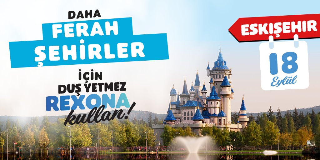 Siz seçtiniz, Rexona ferahlatıyor! Rexona ile Ferah Şehirler, 18 Eylül'de Eskişehir'de! Şehrin farklı yerlerinde yer alacak ekiplerimizden Rexona’nızı isteyiniz!