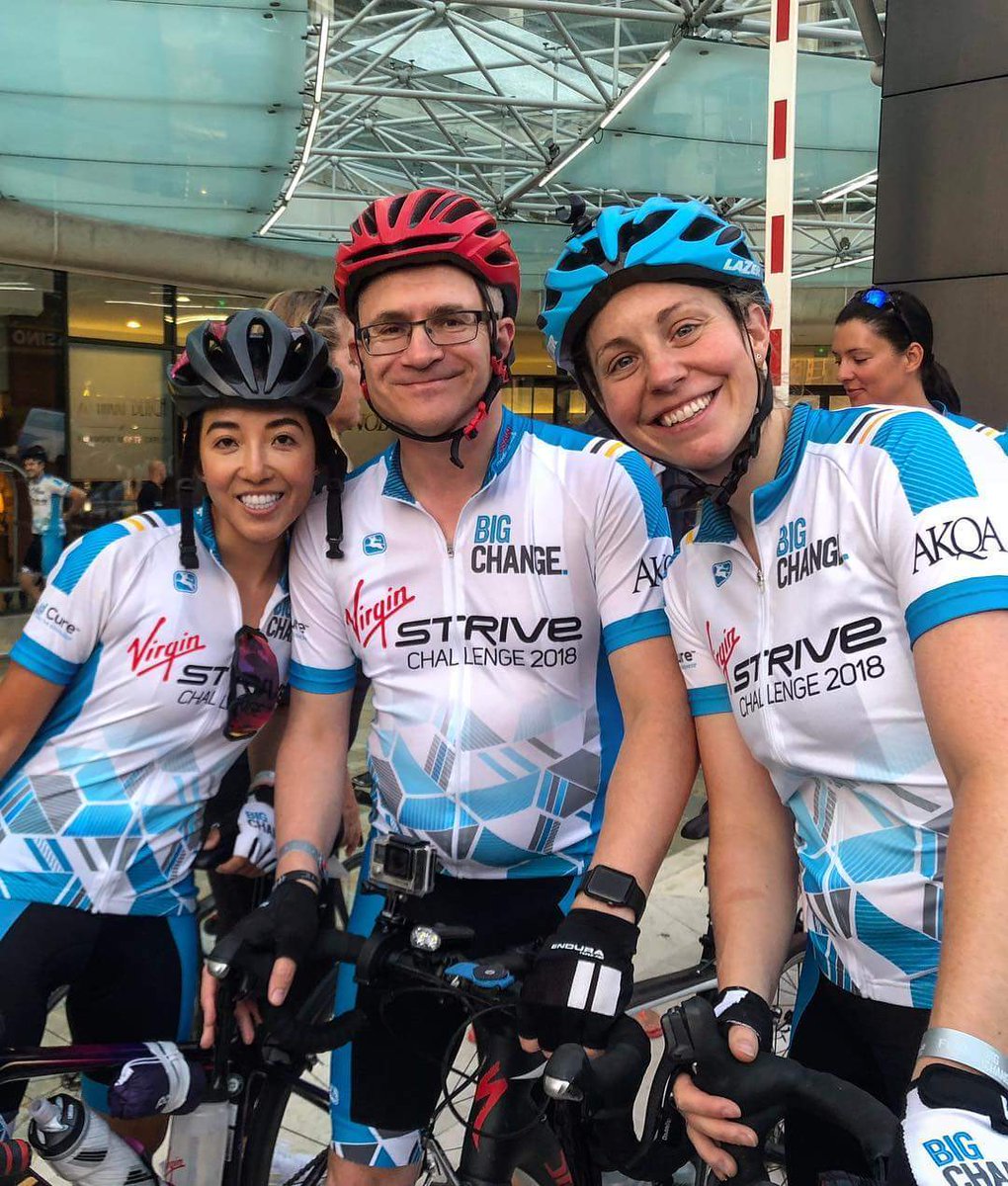 SuzieImberSpace's tweet photo. I am taking part in the #virgin #strivechallenge, stage 3, a tough 5 day cycle over the Alps. I've donated all speaking fees to the #bigchange charity, improving the lives of young people by intervening at critical moments in their lives. Day 1 complete! Strive on! https://t.co/T1Al7p2Azr