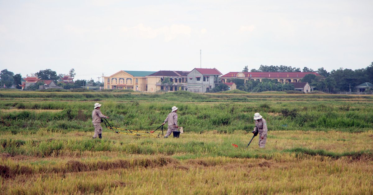 projectrenew's tweet photo. 64-year-old Phan Hiep and other residents of Ha My Village now feel assured when @NPAdisarm - @projectrenew #TechnicalSurvey teams work to define #clustermunitions contaminated land for cleanup. The old man was injured in 1976 when a cluster bomb exploded https://t.co/c9IFTfDJol https://t.co/nWaNLN9ISn