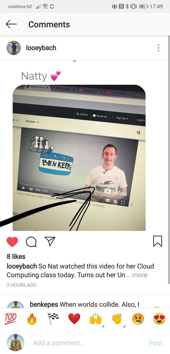 benkepes's tweet photo. Pretty proud off this. An old school friend's daughter is an undergrad at #CSU #Boulder - in her computing class today they had to watch an intro to cloud video. Go figure... / #cloudu #LongTermValue @ferrantim @Rackspace https://t.co/ZIJGQkoSVa