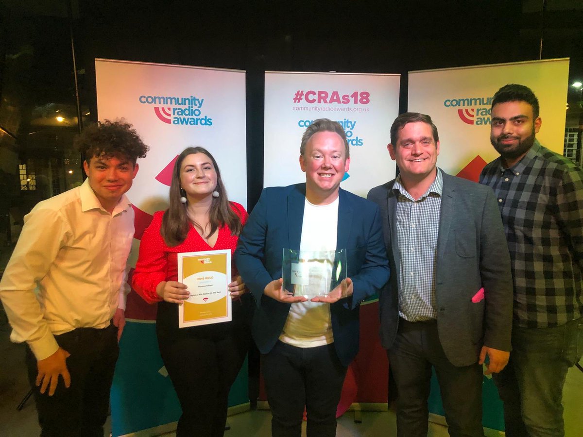JasonRosam's tweet photo. Thanks for all your lovely comments about @WandsworthRadio winning the Digital Station of the Year @CommRadioAwards We are all so pleased and I’m grateful to our volunteers past &amp; present! BIG changes to come in the new year! #CRAs18 https://t.co/j5xI0YnMbF