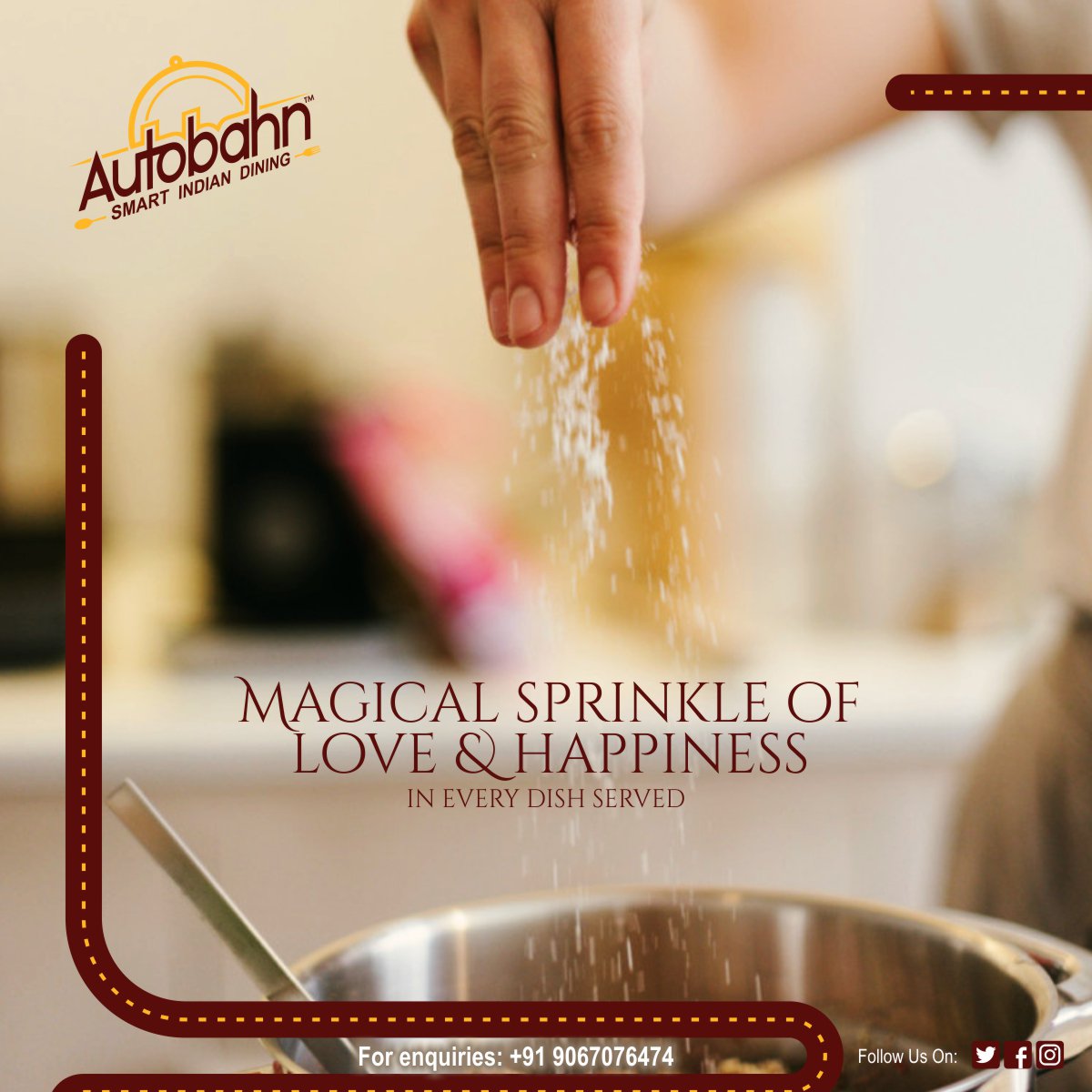AutobahnPune's tweet photo. Delectable dishes made with all the love and happiness only
@ Autobahn call +91 9067076474 for reservations T&amp;C apply
.
.
.
.
.
#Autobahn #foodlovers #restaurant #Indiancuisine #Spices #Automatedfood #Phoenixmarketcity #Pune #Vimannagar #birthdaycelebration #corporatemeetings https://t.co/Wd3IRwN2pa