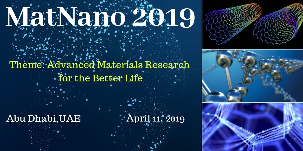 2019_materials's tweet photo. Abstract submission has started kindly submit an abstract to hold your seat in the MatNano 2019.

Keynote Speakers Slots, OCMs slots, Speaker Slots all are empty.

https://t.co/xGp1cDasM2 https://t.co/LneaPRDZgQ