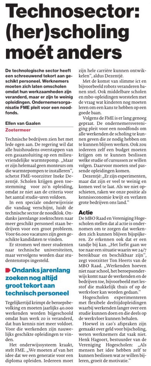 De technologische sector heeft een schreeuwend tekort aan geschikt personeel: (her)scholing moét anders