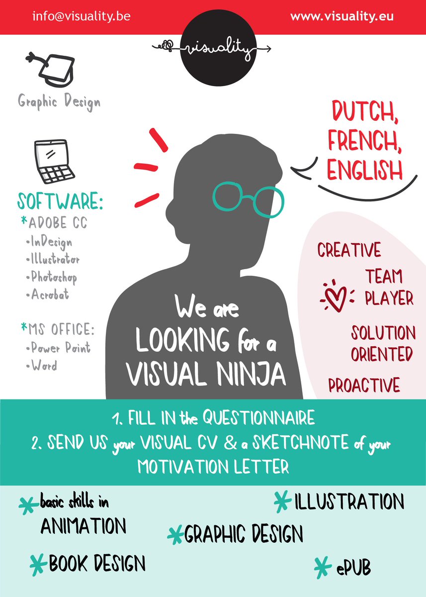 visualityEU's tweet photo. Visuality is still looking for a #VisualNinja to join our team!
Send in your application: https://t.co/CF8qAOGCuS
#GraphicDesigner #Illustration #GraphicRecording #MotivationLetter #NewJob #Creative #VisualThinking https://t.co/UtyLIu747U