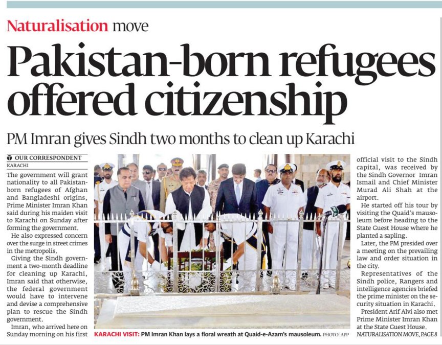 AndleebAbbas's tweet photo. For decades, our Bengali, Bihari &amp; Afghani brothers &amp; sisters were gripped by a deep identity crisis, this was a humanitarian issue. They will no longer be considered stateless or refugee. As Pakistani nationals they can enjoy all social, economic &amp; voting rights.. #NayaPakistan https://t.co/UD9IDFtINW