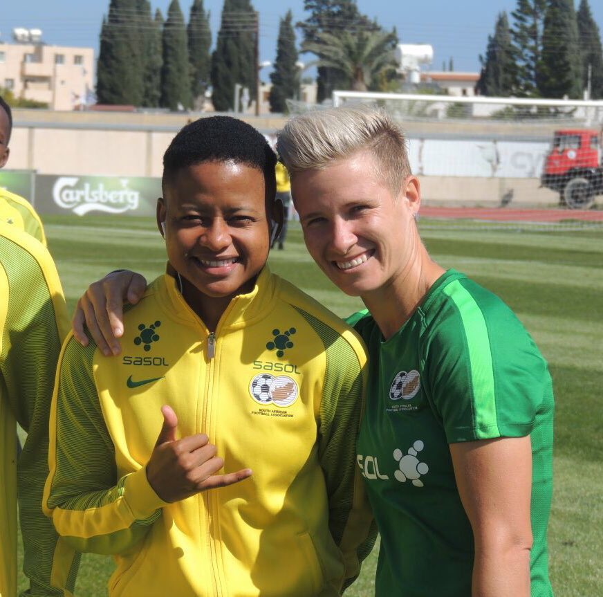 JVWGirlsFootbal's tweet image. Today we are honouring a true Stalwart in womens football at @SAFA_net and @CAF_Online ⭐️ @Janinevanwyk5 is set to play her 150th match today holding the record for the highest capped footballer in South Africa and highest capped female on the continent. @COSAFAMEDIA