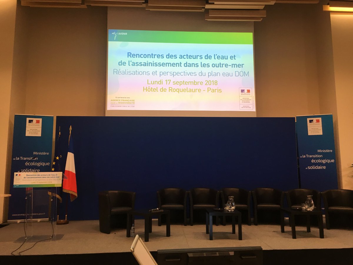 Et c’est parti pour 2 jours de rencontres Eau et Biodiversité dans les Outre-mer, au Ministère de la Transition Ecologique, que j’ai le plaisir d’animer. Ouverture dans 30 minutes par le Ministre François de Rugy.