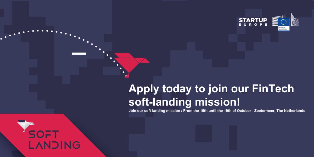 Crosspring's tweet image. Today is your last chance to apply for our FinTech soft-landing mission to The Netherlands! Are you a FinTech startup or scaleup looking to expand into other countries? You can apply here: f6s.com/slsa/apply  #startup #scaleup #ecosystembuilder #techinfluencer #softlanding