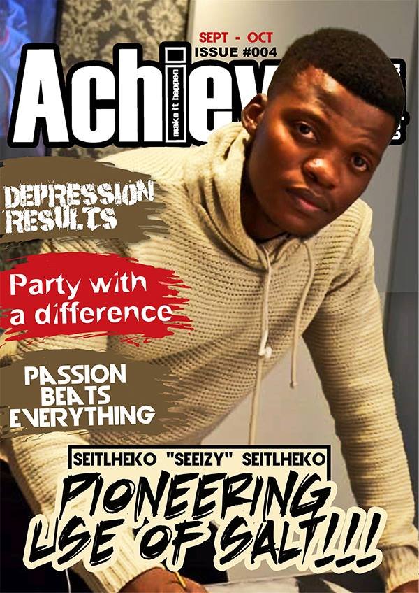 Lets celebrate our cover for for his beautiful work...He talks about mastering art using salt . 
#make_it_happen 
for more details about Seeizy subscribe with us at achievermagazine.co.ls