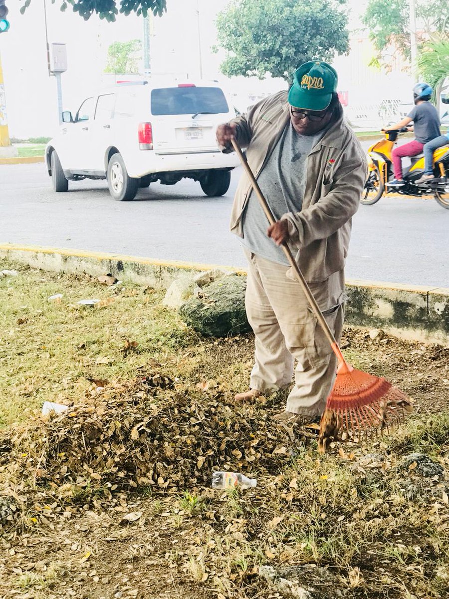 #BrigadasVerdes realizan trabajos de chapeo, limpieza y retiro de basura y desechos vegetales sobre Av. Industrial #NoPararemos

<a href="/rembertoestrada/">Remberto Estrada</a> <a href="/RogerEspinosaR/">Roger EsPro</a> <a href="/jlcgcachorro/">jlcg cachorro</a> <a href="/AytoCancun/">Ayto Benito Juárez</a>