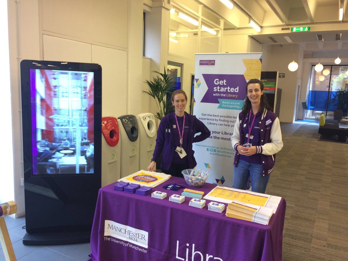 simonjbains's tweet image. Lots of new @OfficialUoM students on Oxford Road this lunchtime. We&apos;re all set up to help you when you reach @UoMLibrary #HelloUoM #UoMGetStarted