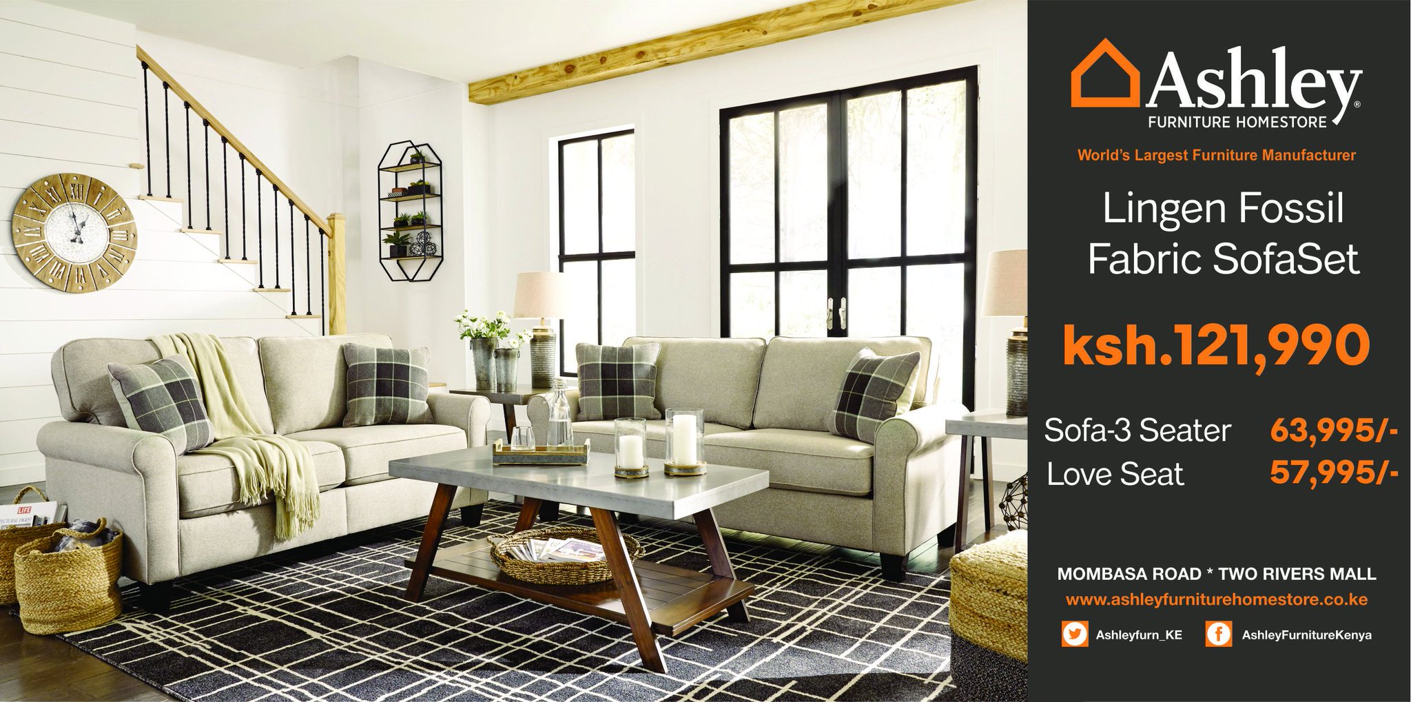 Ashley Furniture Homestore Kenya On Twitter We Got Something For Everyone Lingensofa Fabricsofa Ashley Furniture Homestore Ashleyfurn Ke