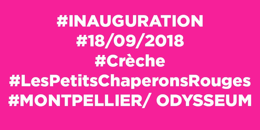 caf_herault's tweet photo. Demain à 17h30,#Caf34 sera présente à l'inauguration de la nouvelle #crèche #LesPetitsChaperonsRouges Montpellier/Odysseum pour laquelle elle a apporté un soutien technique&financier.+d'infos ▶️ https://t.co/kWYwEGjSAi . @MLMontpellier @PresseMTP @Creches_LPCR @GazetteLive34 https://t.co/3r1jYaHkBT