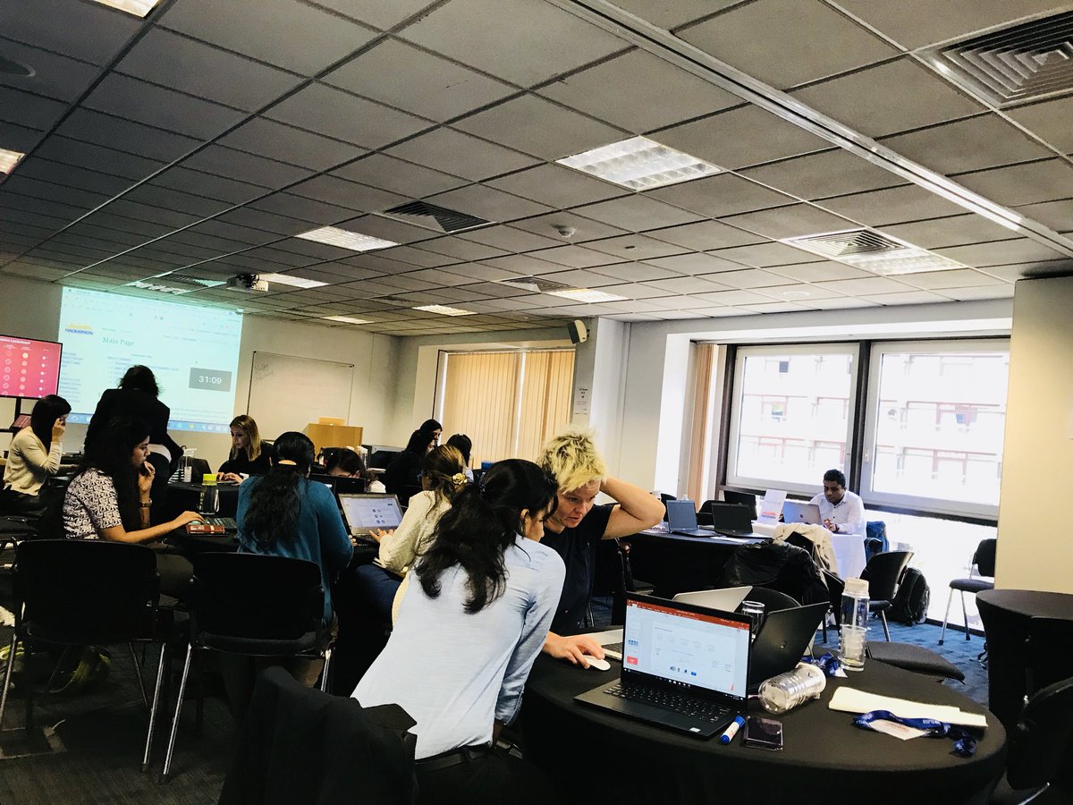 sleeplessinldn's tweet photo. The final hours at @Virtusa’s #WomeninTech hackathon. Best of luck to all the participants! https://t.co/EaqSrhWKFV