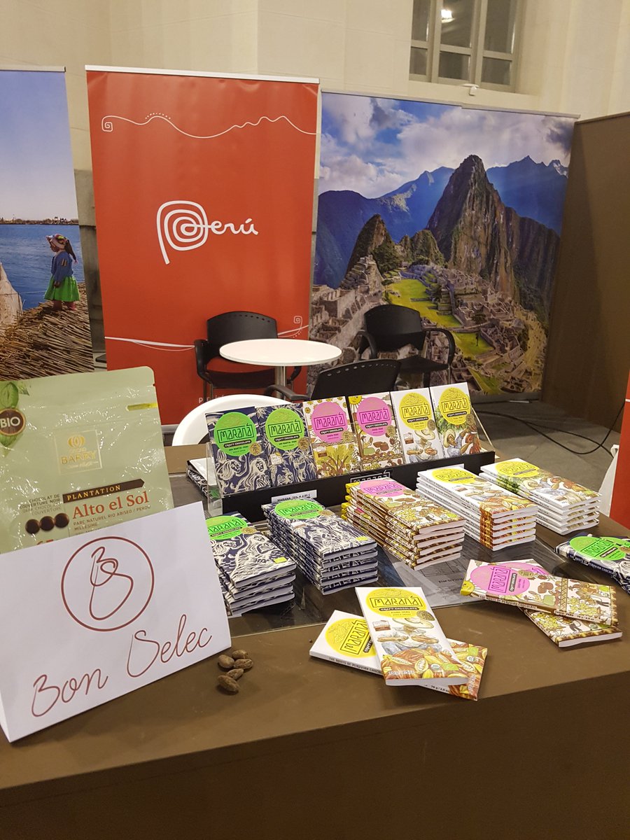 BonSelec's tweet photo. Muchas gracias a todos los que visitasteis el Salón Internacional del Chocolate este fin de semana 😍 Estamos muy felices y agradecidos con las fantásticas opiniones recibidas sobre nuestros #chocolates de origen #Peru 🍫🔝  #ChocolateMarana https://t.co/pa5Ns6gV7C
