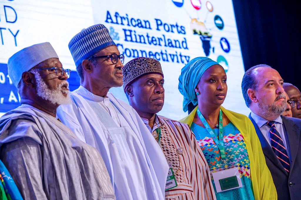 BashirAhmaad's tweet photo. PHOTOS: President @MBuhari declares open the International Association of Ports and Habours African Regional Conference and Exhibition #IAPHAbuja2018 today, in Abuja. https://t.co/j3QjNqkIYM