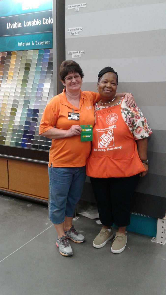 Thanks Ms. Georgia for helping Ms. Marcella out when she felt ill. Ms. Marcella felt faint, dizzy and over heated. Ms. Georgia went got her a cool towl, a fan and a chair and stood by her until she felt better.This is going over and beyond. So Ms. Marcella gave her a gift card...