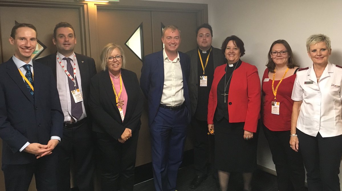 PublicIssues's tweet photo. Who says Christianity and politics don’t mix? Church leaders have met with @amcarmichaelMP @timfarron @thomasbrake @Jamie4North this morning at the Liberal Democrat conference, to listen and learn, raise concerns, and offer support to those who serve in public life https://t.co/eJKcCUpzNE