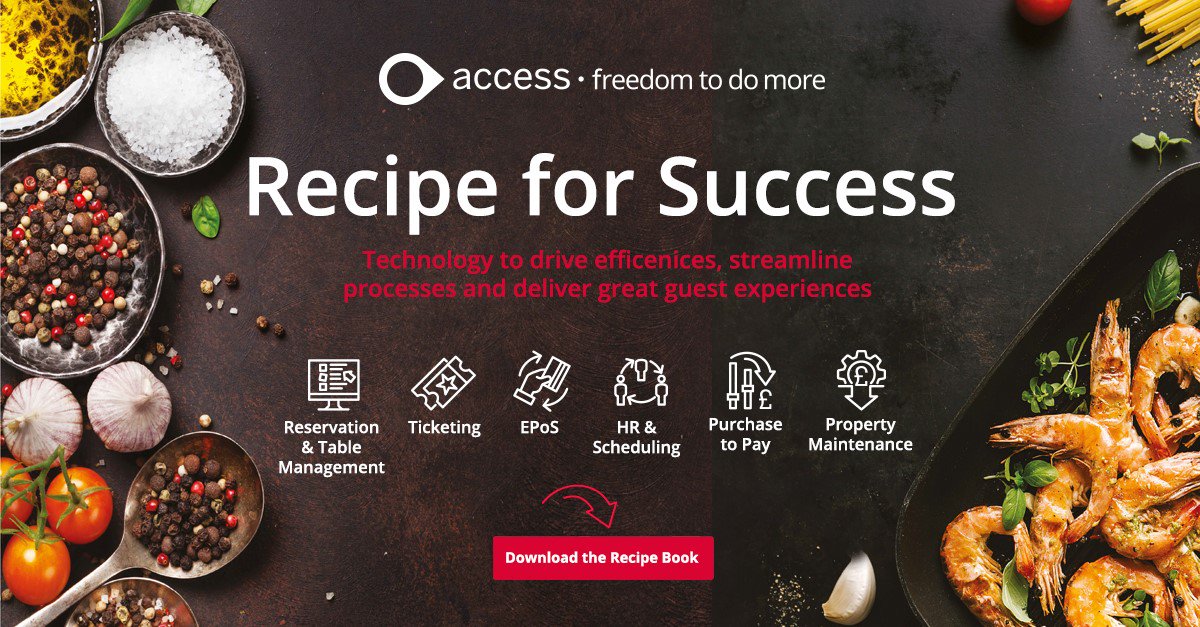 Access_Hosp's tweet photo. We're super excited to launch @Access_Hosp's Recipe for Success - Discover how best of breed technology can help your business sizzle, even in challenging times! Download the Recipe Book today; https://t.co/3yuTXefPlk #WeAreAccess #RecipeForSuccess #EndToEnd #Hospitality https://t.co/e0XlI01PvH