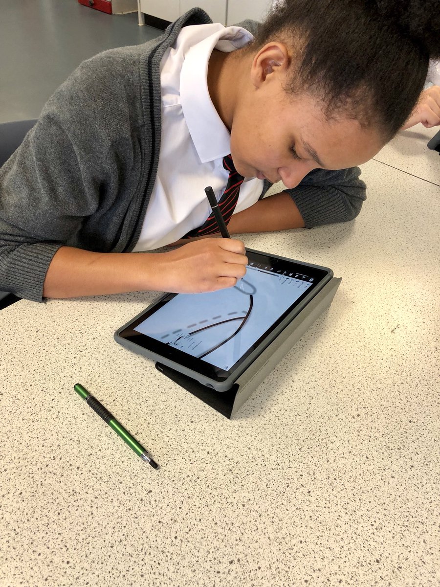 CyresDt's tweet photo. Year 13 working on the Air Max 1 project using the @ConceptsApp and the new iPad. Students viewed last years #NikeOnAir winners for inspiration.#Miniswoosh #Appleteacher #ipaded #Stcyreschat #AppleEDU https://t.co/9k77dzSW6E