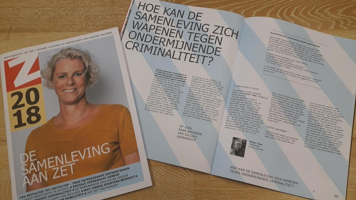 Mooi artikel in ons nieuwe jaarmagazine over hoe we voorkomen dat mensen in kwetsbare groepen worden meegezogen in ondermijnende criminaliteit! Dank <a href="/pietertops/">Pieter Tops</a> <a href="/frederik/">Frederik</a> <a href="/klaas/">Klaas Verbeken</a> <a href="/evelines/">Eveline Sannes</a> <a href="/ronvanhamond/">Ron van Hamond</a> <a href="/sheila/">sheila tran</a> <a href="/rick/">Rick Heitzmann</a> 
#wijzijnzet #participatie #inclusie #socialeinnovatie
