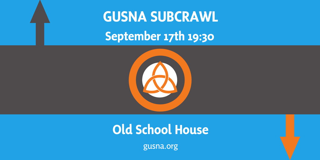 GUSNA_SNP's tweet image. We know you all woke up like it was Christmas morning, there's less than 6 hours to go until our annual subcrawl kicks off and we can't wait. No need to buy a subway ticket in advance as we can sell you one and we'll be in the Old School House from 18:30. facebook.com/events/5443711…