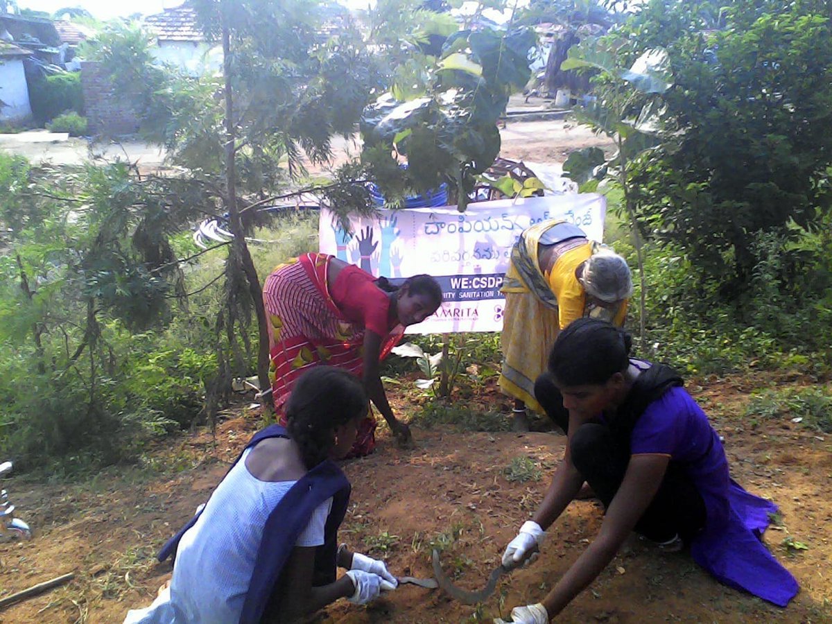 #SHS2018 program in Kodur, Village #Telangana was led by AMMACHI Labs community organizer.#swachhbharat #MyCleanIndia.