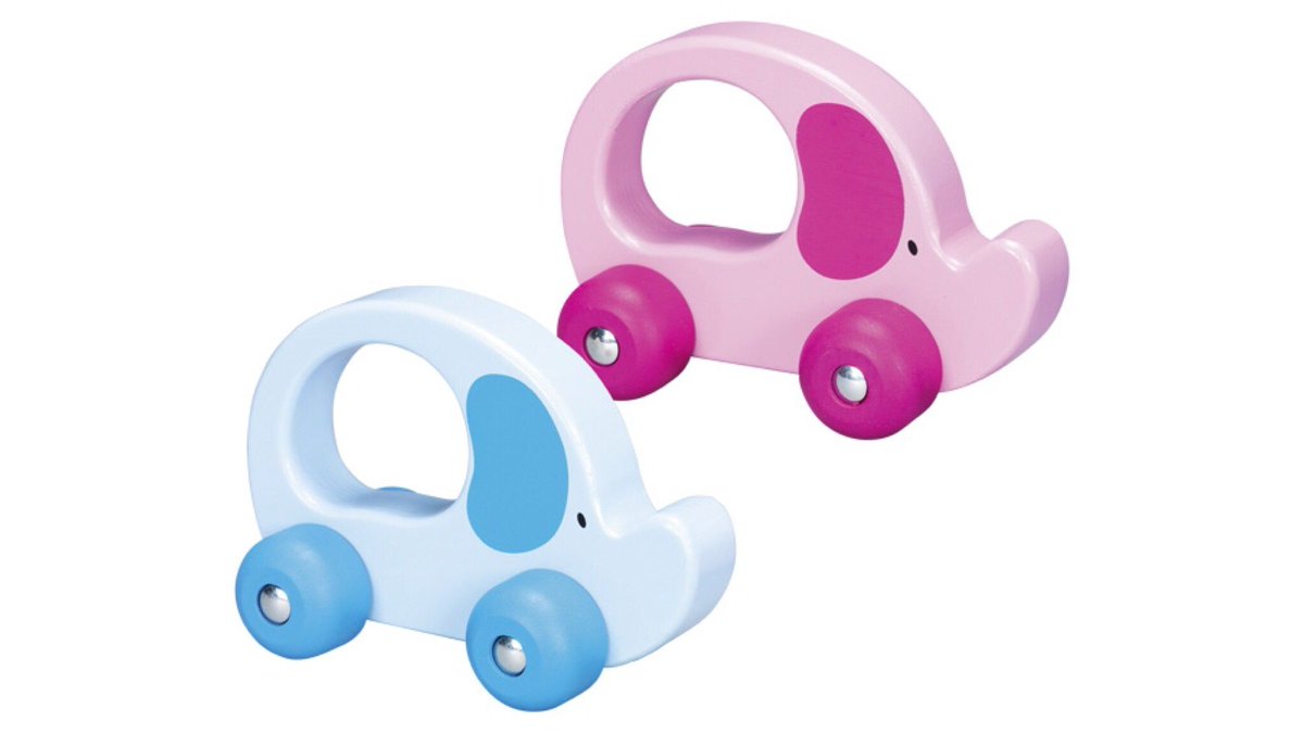 memorabletoys's tweet image. These adorable little #pushalong elephants are perfect for little hands!🐘 Available in blue &amp;amp; pink, both are made with wood from sustainable forests.🌳 The four wheels make them easy to push and roll around. Promotes coordination &amp;amp; mobility. Age 1+ 👶🏻💖 buff.ly/2pbG3Jy