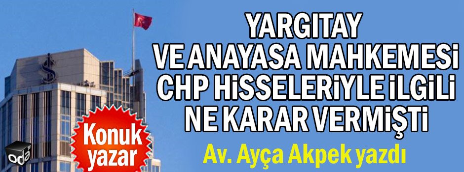 odatv's tweet photo. Avukat Ayça Akpek yazdı: Yargıtay ve Anayasa Mahkemesi CHP hisseleriyle ilgili ne karar vermişti
https://t.co/rKWR7FeK93 https://t.co/gOxY9n3dXe