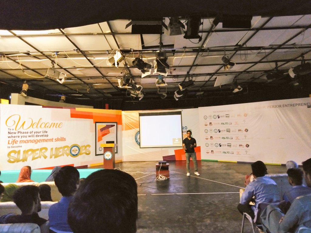 my_superior's tweet photo. "If you start doing your own business along with your studies then this session has definitely brought value to you." @usama_tauqeer, Co-Founder and CEO, @AForYouth.
#Freshmansemester #SuperiorUniversity #SuperheroJourneyBegins https://t.co/SreB0tgSDY