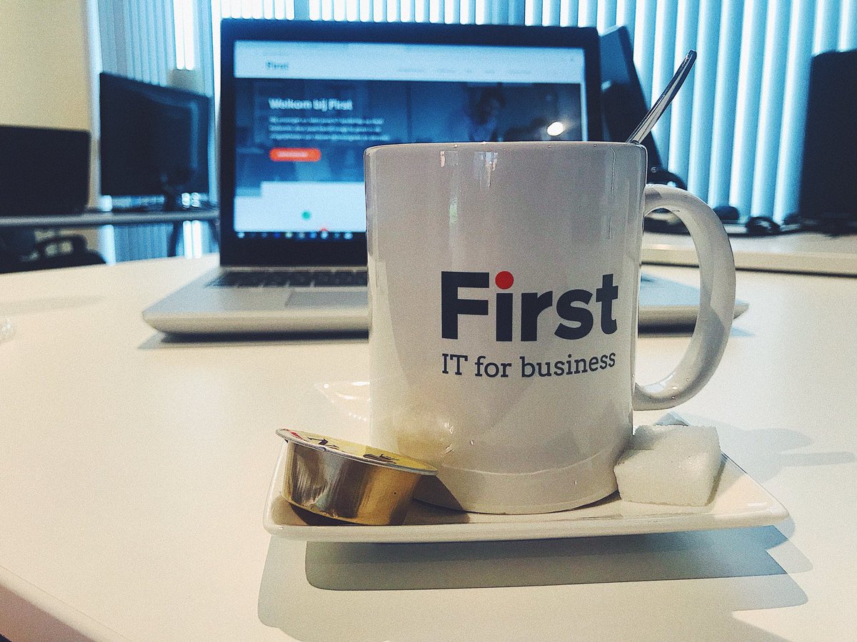 First_eu's tweet image. Helemaal klaar om een nieuwe werkweek met veel enthousiasme te starten! But FIRST, it’s coffee time!