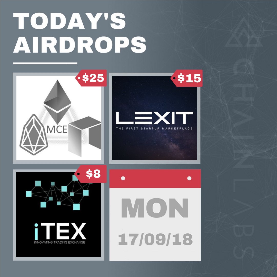 Chain_Labs's tweet photo. 🇬🇧🇫🇷🇪🇸🇷🇺Today's Top 3 Airdrops
Click the link in bio and follow the instructions to get your free tokens
#itex #multichainexchange #lexit #token #mining #startup #coins #daytrade #trade #stock #stockmarket #stocktrader #trade #bounty #hodl #cryptotrading https://t.co/Z0iRlRHWGV