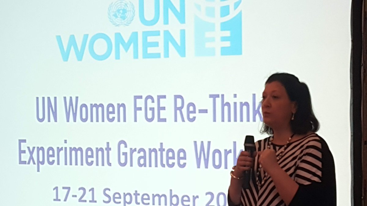 unwomeneca's tweet photo. “This is a moment to re-think what we are doing, to think outside the box and experiment”-@elyassir_alia, our Regional Director welcomes #Fund4GE innovators at the Re-Think. Experiment workshop in Istanbul! #SheInnovates @GermanyUN @BMZ_Bund https://t.co/q3AZ0Za08a