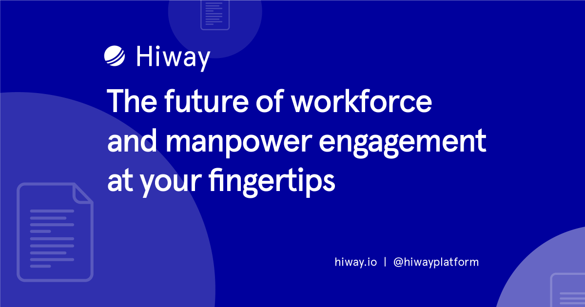 Unlike other #technology, #blockchain is available to everyone, from all part of the world and at zero cost! This technology is now building the future of #workforce and #manpower engagement through #Hiway #marketplace
