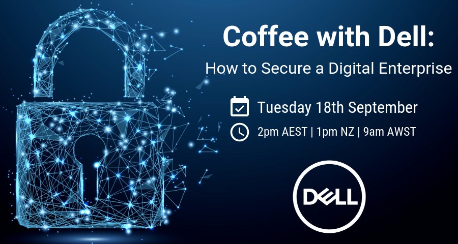 Strategy_Next's tweet photo. Register for tomorrows 'How to Secure a Digital Enterprise' webinar with @Dell from 2PM and for a chance to win an Amazon Echo Spot.
Click the link to join in the conversations:https://t.co/rNI10gEzO3 https://t.co/U67B1HUqu4