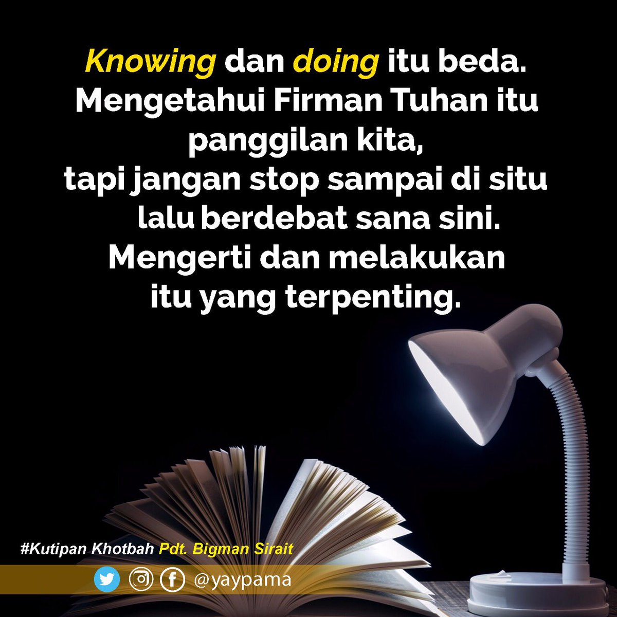 bigmansirait's tweet photo. “Tetapi Ia berkata: “Yang berbahagia ialah mereka yang mendengarkan firman Allah dan yang memeliharanya.””
Lukas 11:28 TB
#yaypama #pamamediaministry #knowinganddoing #kutipankhotbahbigmansirait #mengertidanmelakukan #jangandebatsanasini #terangbagisesamabukanperang https://t.co/4IgP68bCR4