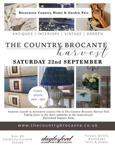 Show season is here! This Saturday we will be at @thecountrybrocante harvest fair, taking place in the dairy fields at the inspirational @daylesfordorganicfarm. We would love to see you there!
