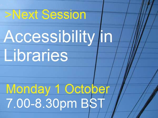 Join #uklibchat for our next discussion on Accessibility in libraries. The session will be on Mon 1 Oct 7.00-8.30pm - BST add your questions to the agenda now! uklibchat.wordpress.com/2018/09/17/ukl…